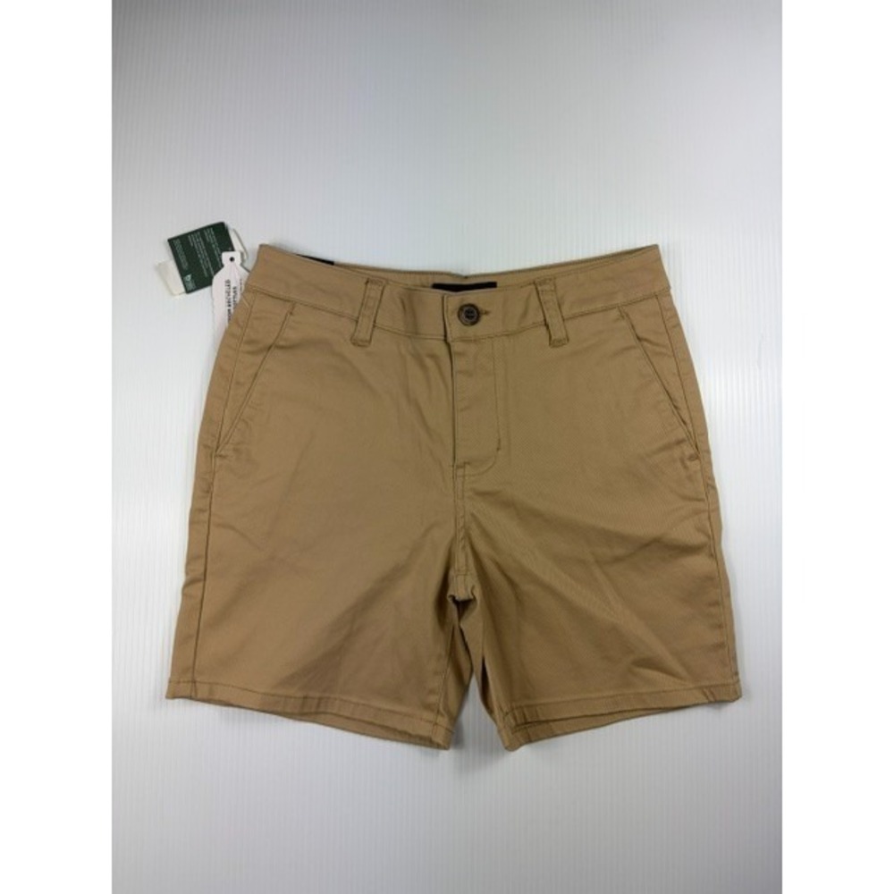 RSQ Tillys Boys Chino Shorts Khaki Tan Sustainable Repreve Skater Classic Sz 14